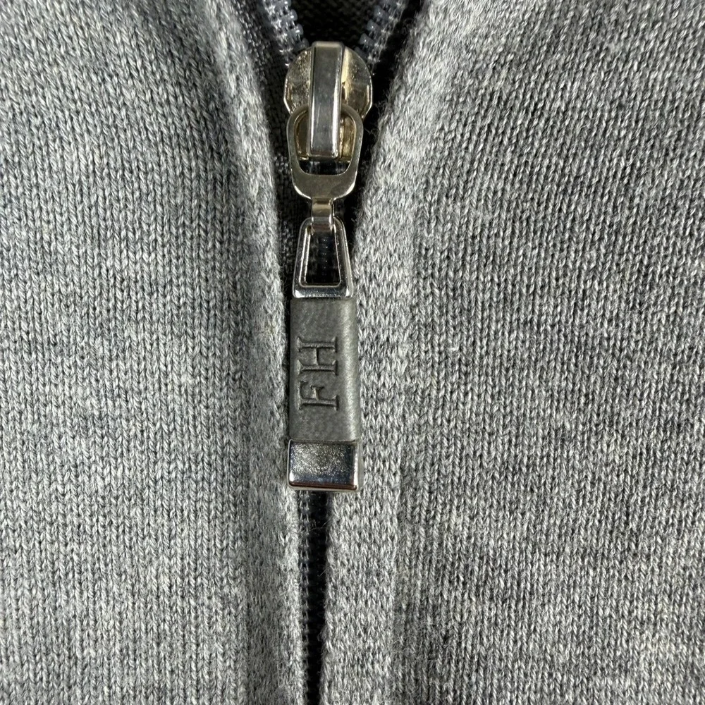 Felix Hardy (Polish Co) NWT Mens Grey Melange Full‎ Zip Cardigan 3XL Elbow Patch